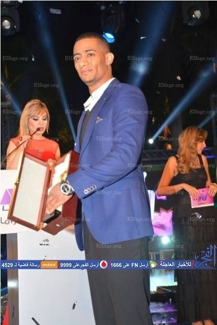 بالصور تكريم محمد رمضان فى حفل النايل دراما