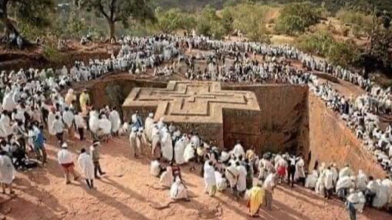 قصة دير مارجرجس باثيوبيا السر الثامن من عجائب الدنيا