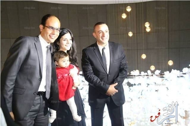 أحمد السقا بصحبة زوجته فى حفل زفاف عائلي صور